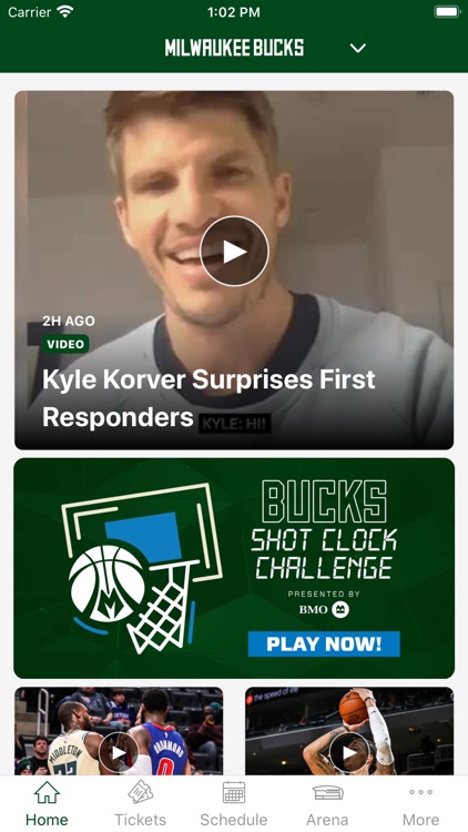 Bucks & Fiserv Forum App