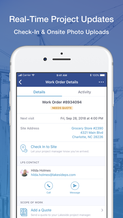 LPS Mobile: Work Order Manager screenshot 2