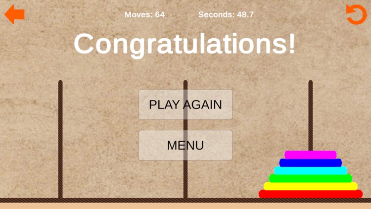 Tower of Hanoi Brain Challenge