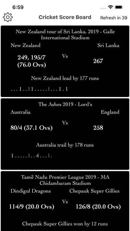 CricScoreBoard