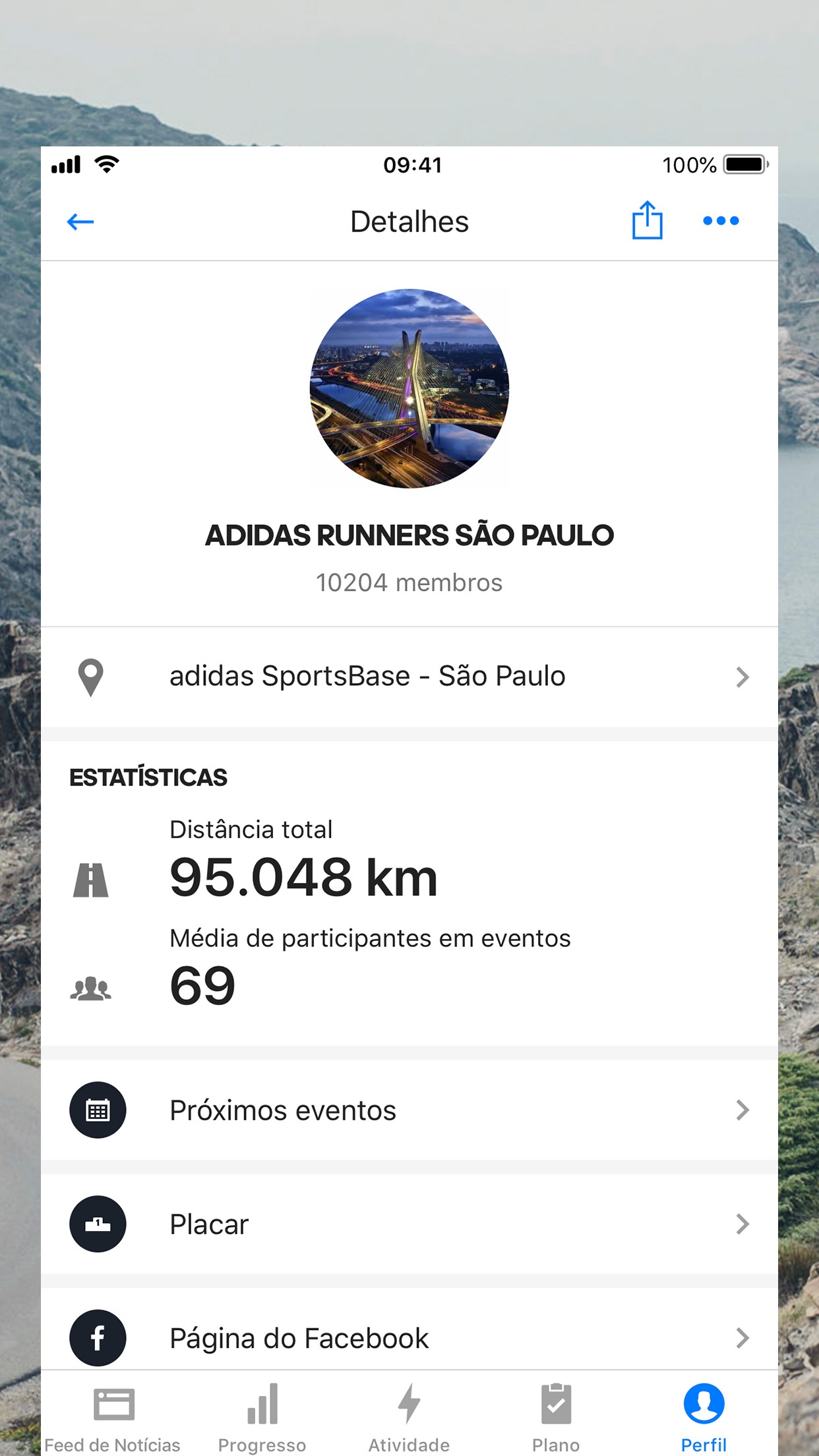 Screenshot do app Runtastic PRO Correr Caminhar