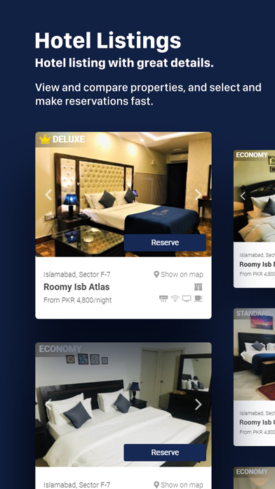 Roomy.pk Hotels screenshot 3