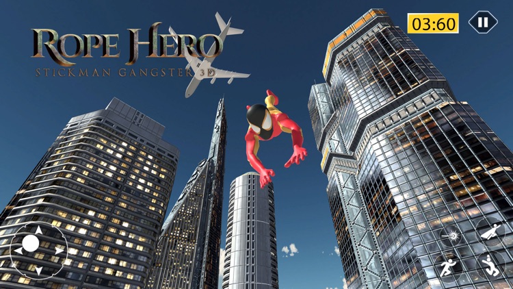 Rope Hero Stickman Gangster 3D