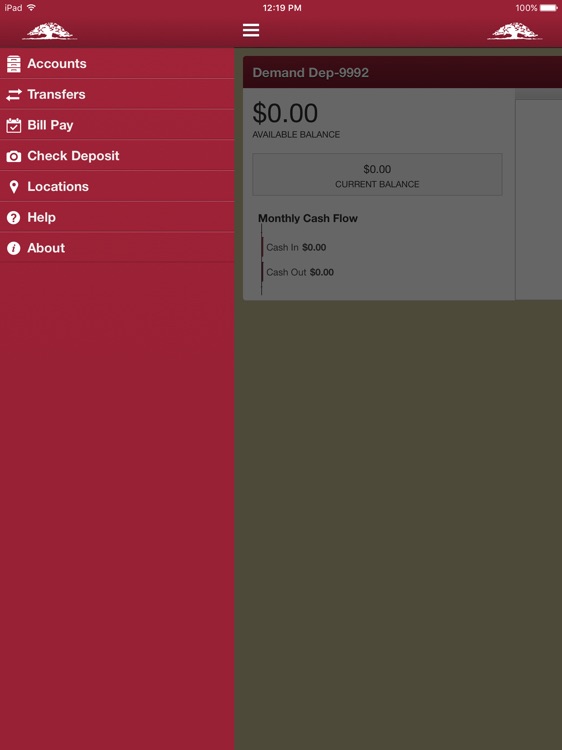 OVCB Mobile Banking for iPad