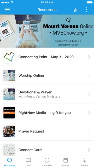 How to cancel & delete Mount Vernon Baptist - VA from iphone & ipad 1