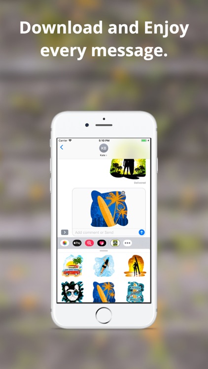 Surfer Emoji Stickers screenshot-4