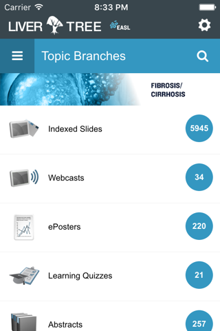 EASL LiverTree™ App screenshot 2