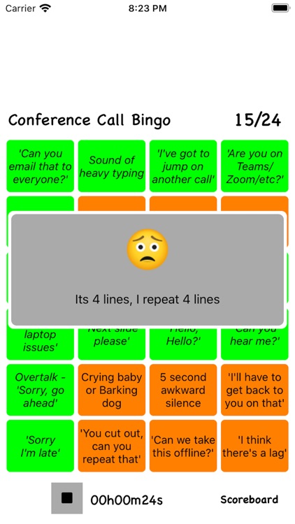 Conf Call Bingo