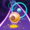 Dancing Neon Ball: Rush Road - a great game in the style of a music runner