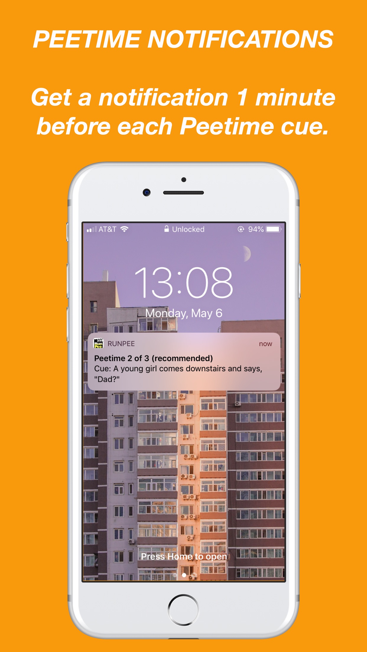 Screenshot do app RunPee