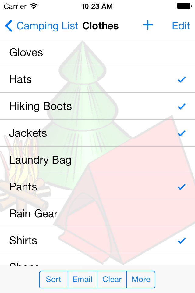 Camping List screenshot 2