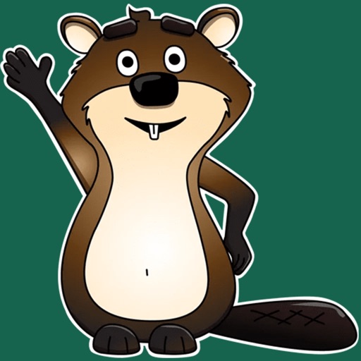 Beaver stickers for Messages iOS App