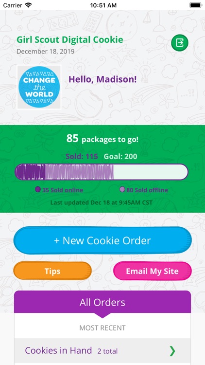 Digital Cookie Mobile App