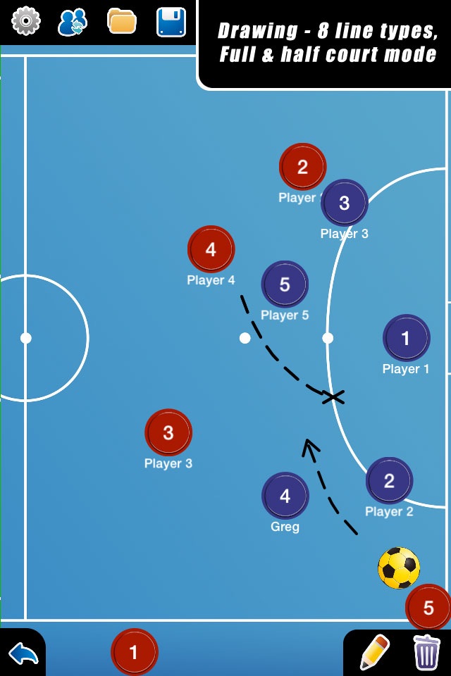 Coach Tactic Board: Futsal screenshot 3