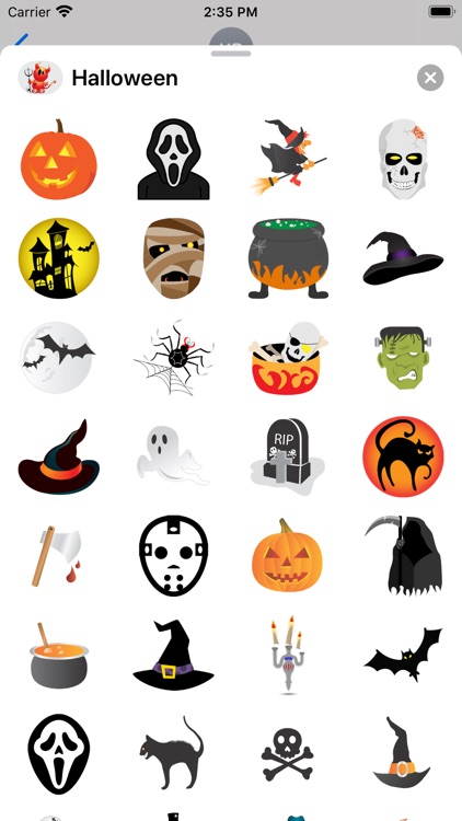 Halloween BOO! Scary Stickers