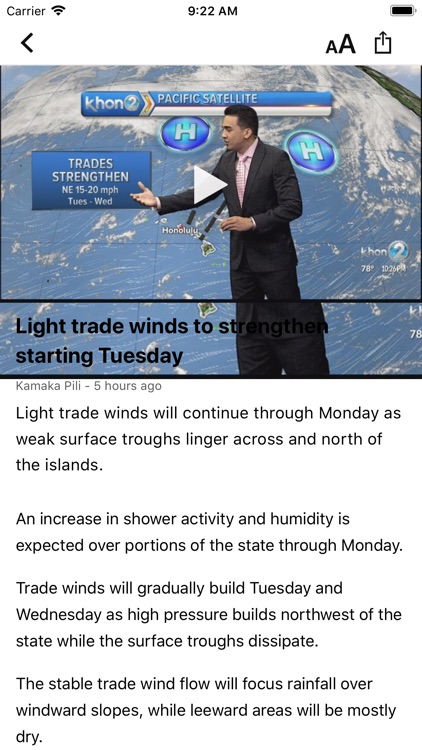 KHON2 WX - Radar & Forecasts