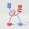 In Twisted Rods you are presented with colorful blocks that need to be sorted: you do that by putting them on different rods to guide them into the right crater at the bottom