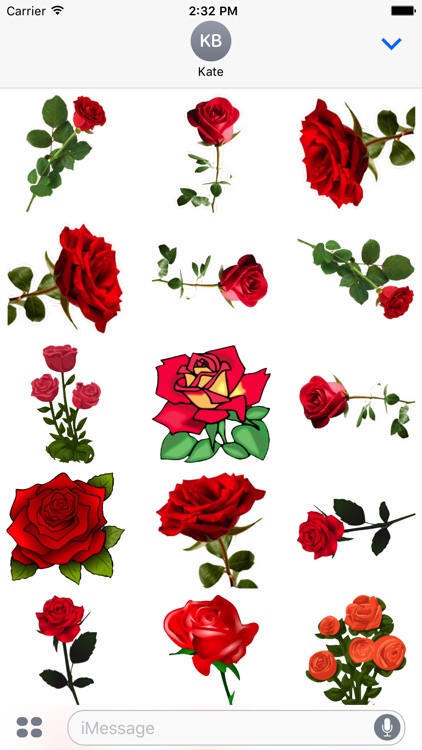 Rose day sticker for iMessage