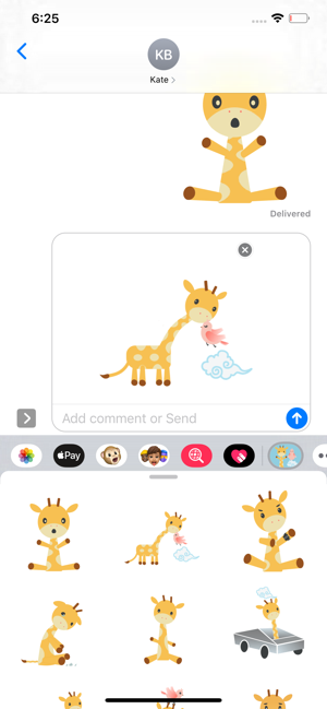 Giraffe and Bird Sticker Pack(圖1)-速報App