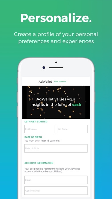 AdWallet screenshot 2