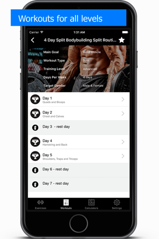 Gym Guide workouts & exercises screenshot 3