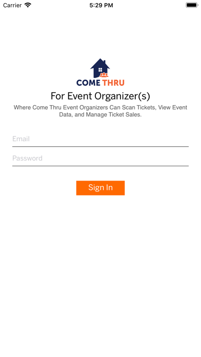 Come Thru Event Organizer screenshot 2