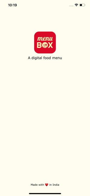 MenuBox - Digital food menu