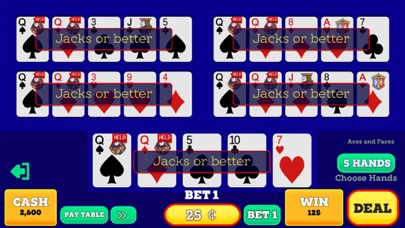 Video Poker Vegas Multi Hand screenshot 2