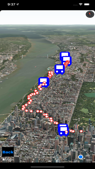Bus NYC in 3D City View Lite screenshot 4