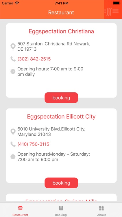 Eggspectation Reservations