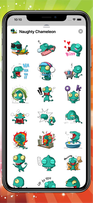 Naughty Chameleon Stickers(圖1)-速報App