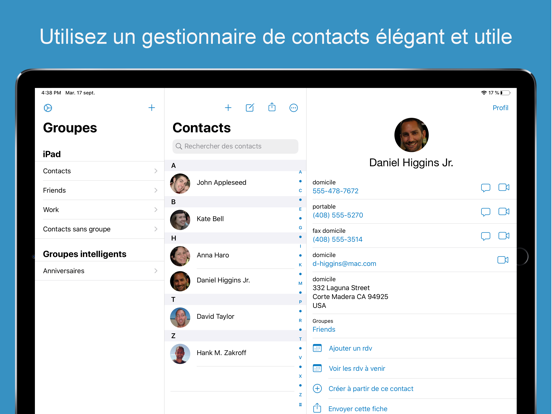 Screenshot #4 pour ContactsXL pour iPad