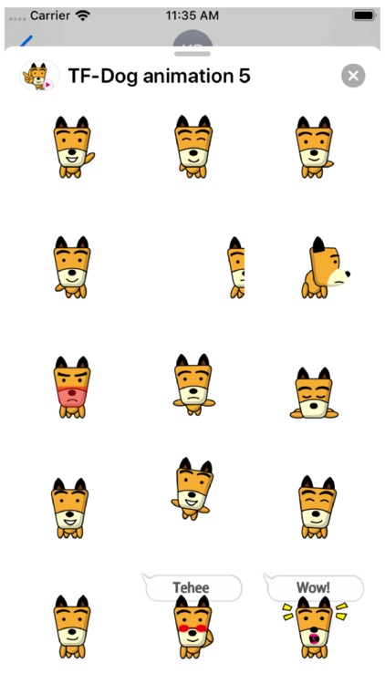 TF-Dog Animation 5 Stickers screenshot-2
