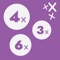 Maths Facts lets you practice your multiplications up to 9 in two activities