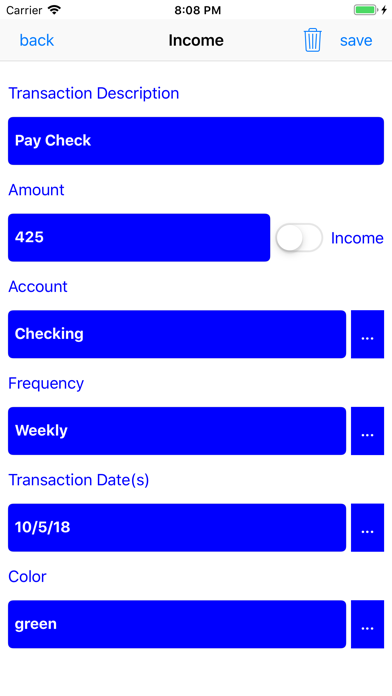 SRFG Simple Budget Tracker screenshot 3