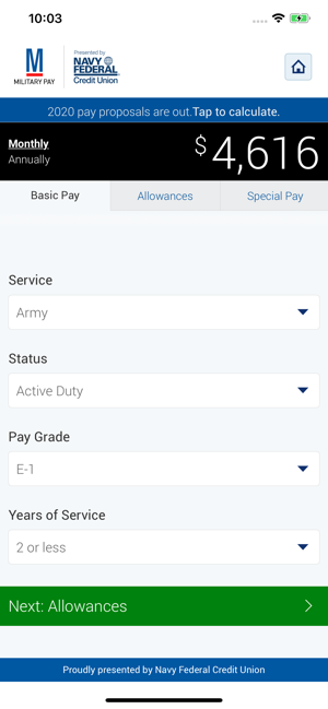 Navy Family Separation Pay Chart