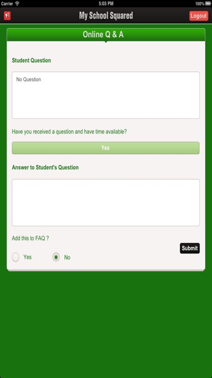 MySchoolSquared Mobile Q&A screenshot-3