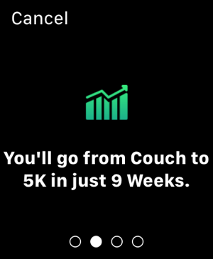 couch to 5k with apple watch