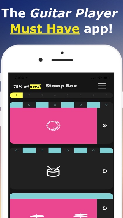 Stomp Box Drums for Guitars