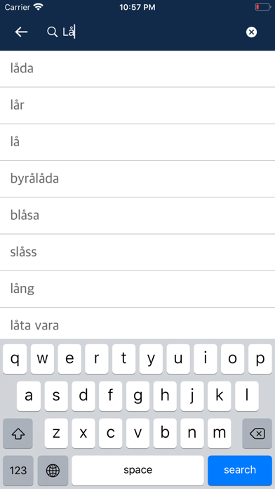Spanish-Swedish Dictionary screenshot 3