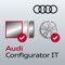 Configura al tua Audi con Audi Configurato app disponibile per i modelli A1, A3, A4, A5, A6, A7, A8, TT, Q2, Q3, Q5, Q7 , R8 e per tutti I modelli S e RS