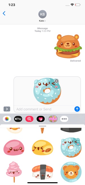 Kawaii Food Stickers(圖1)-速報App