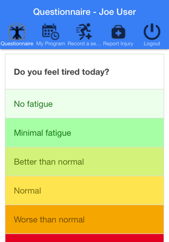 AthleteMonitoring Basic screenshot 2