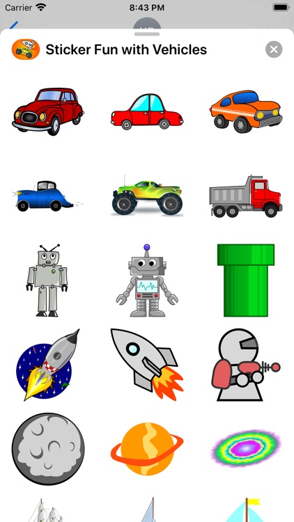 Sticker Fun with Vehicles