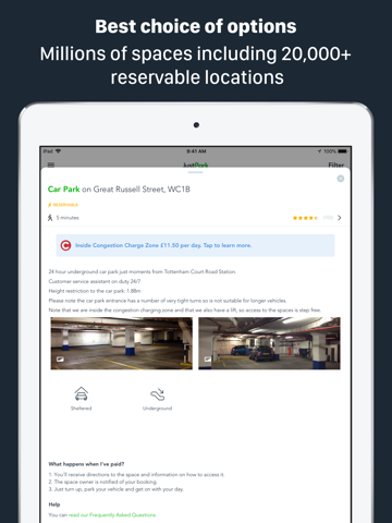 JustPark Parking screenshot 2