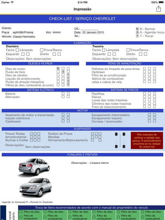 Checklist Chevrolet - Atria screenshot-3