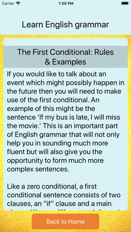 English Grammar: Conditionals