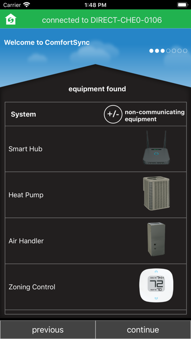 Screenshot #2 pour Comfort Sync® Dealer Setup
