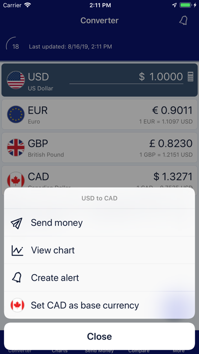 XE Currency Screenshot 1