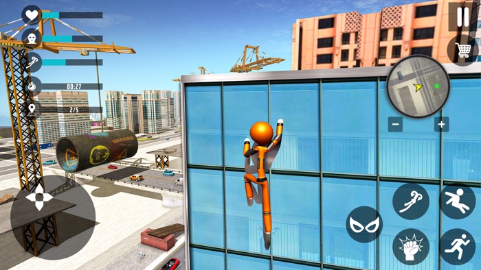 グランド 棒人間 ロープ ヒーロー